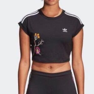 Adidas Black Crop Top